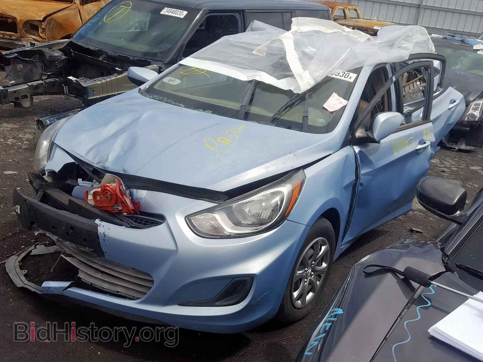 2014 HYUNDAI ACCENT - VIN: KMHCT4AE7EU627327 - Фото 2