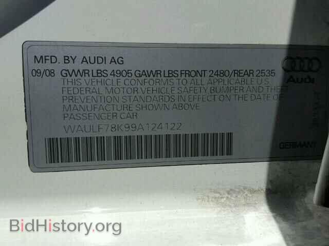 2009 AUDI A4 - VIN: WAULF78K99A124122 - Фото 10