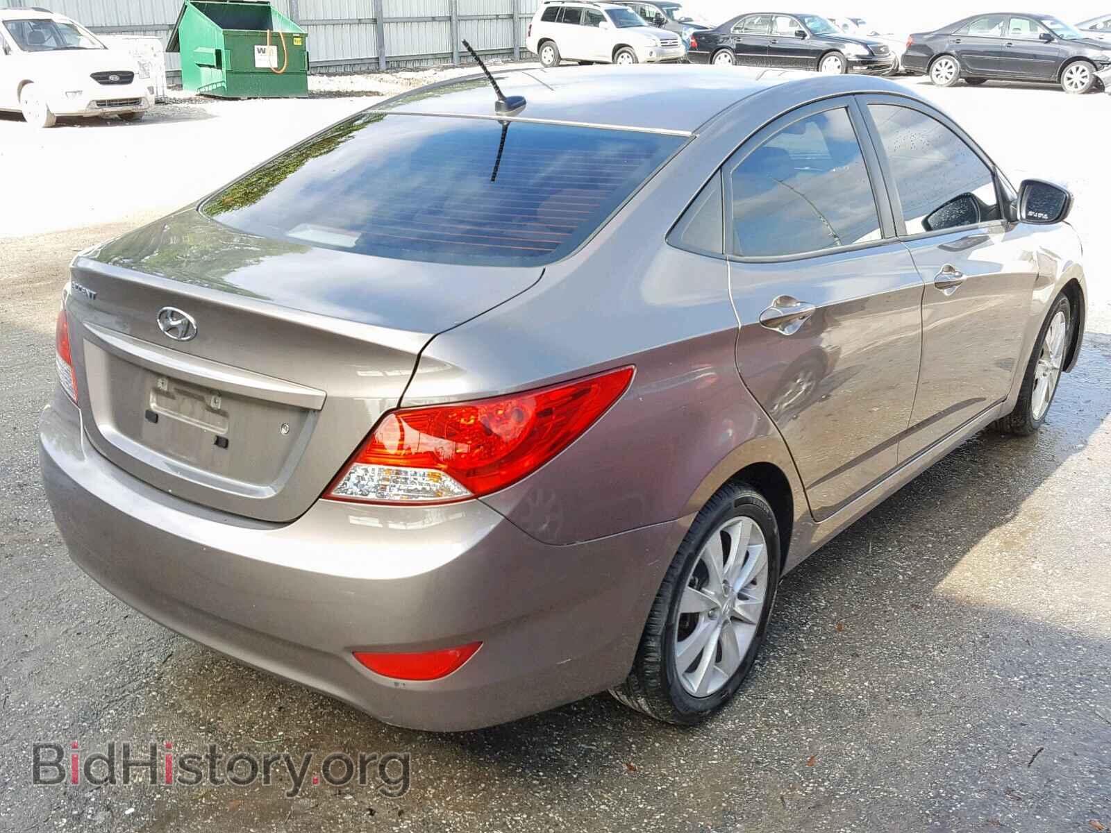 2012 HYUNDAI ACCENT - VIN: KMHCU4AE2CU125061 - Фото 4