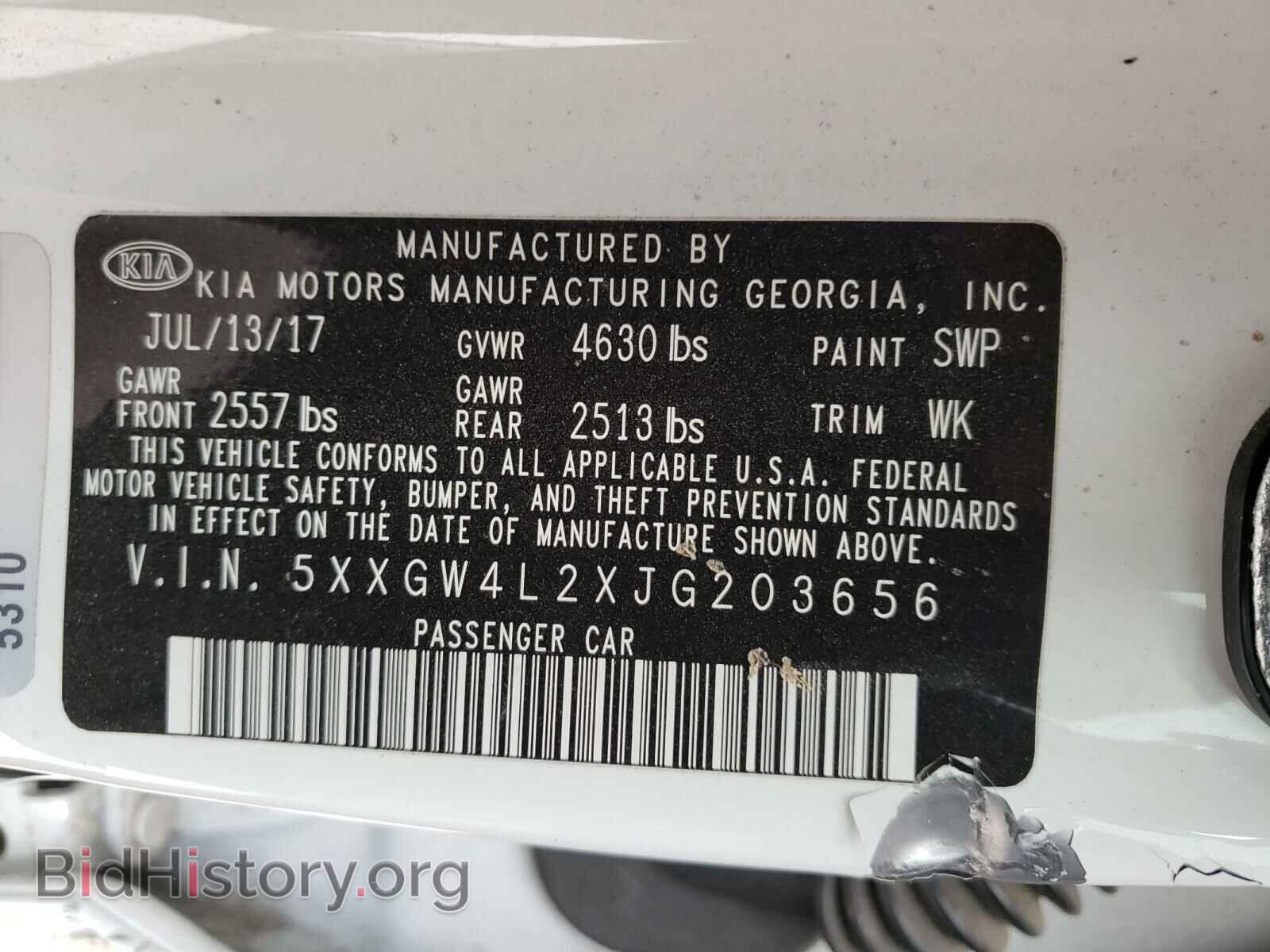2018 KIA OPTIMA - VIN: 5XXGW4L2XJG203656 - Фото 10
