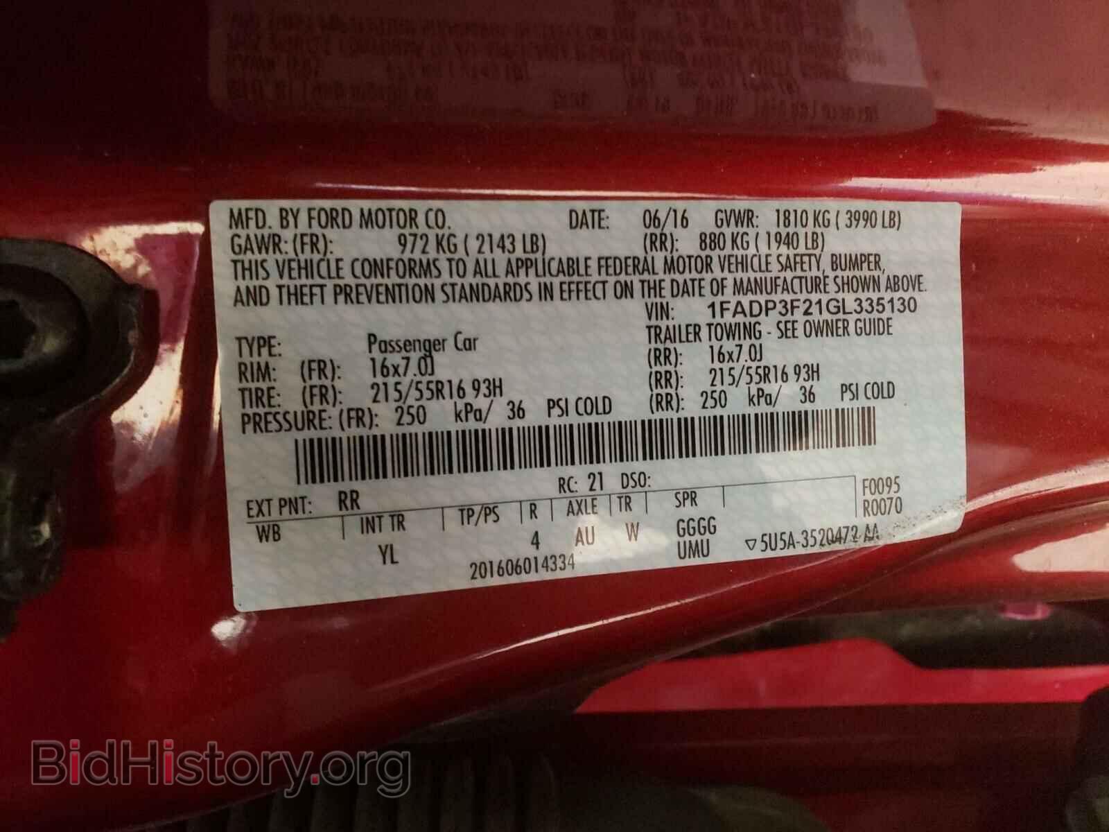 2016 FORD FOCUS - VIN: 1FADP3F21GL335130 - Photo 10