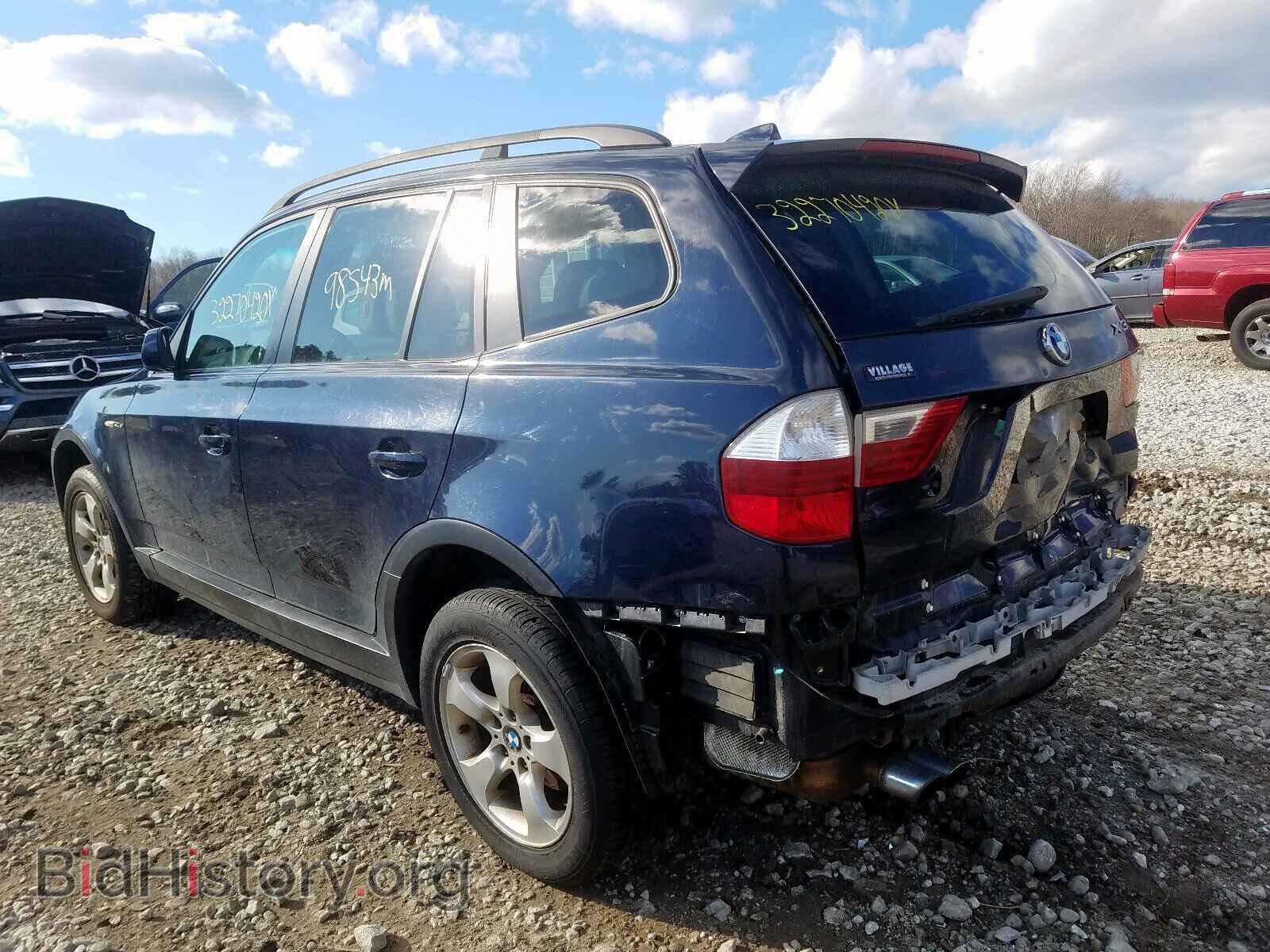 2008 BMW X3 - VIN: WBXPC93408WJ03231 - Фото 3