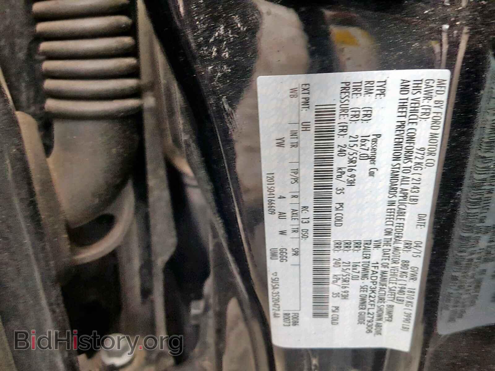 2015 FORD FOCUS SE - VIN: 1FADP3K2XFL279306 - Фото 10