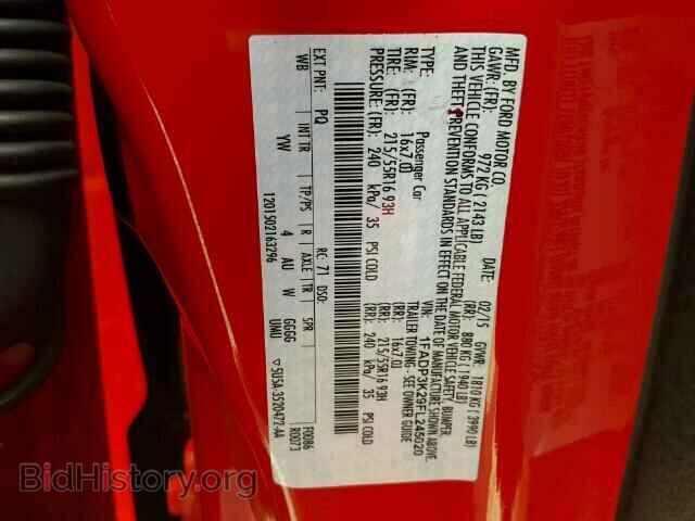 2015 FORD FOCUS - VIN: 1FADP3K29FL245020 - Фото 10