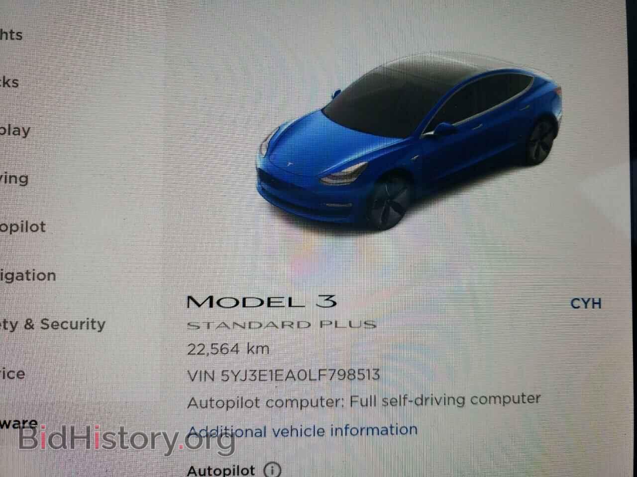 2020 TESLA MODEL 3 - VIN: 5YJ3E1EA0LF798513 - Фото 8