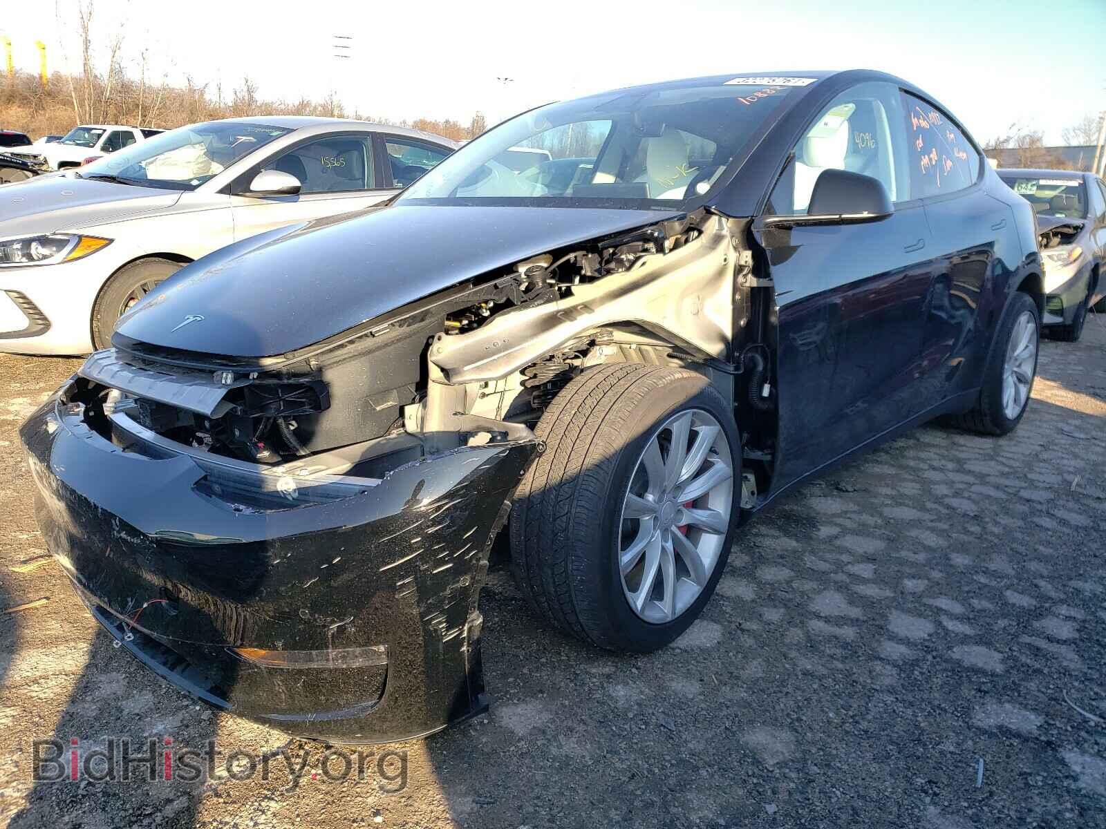 2020 TESLA MODEL Y - VIN: 5YJYGDEE3LF059835 - Фото 2