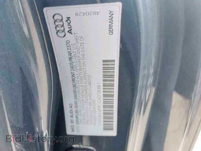 2012 AUDI A5 PREMIUM - VIN: WAULFAFR1CA018381 - Photo 10