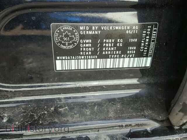 2011 VOLKSWAGEN GOLF - VIN: WVWDA7AJ3BW330049 - Фото 10