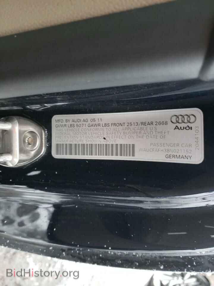 2011 AUDI A5 - VIN: WAUCFAFH3BN021152 - Photo 10