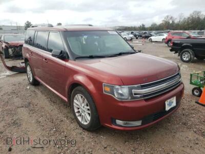 2014 Ford FLEX FLEX SEL, red — VIN 2FMGK5C84EBD29017, Copart
