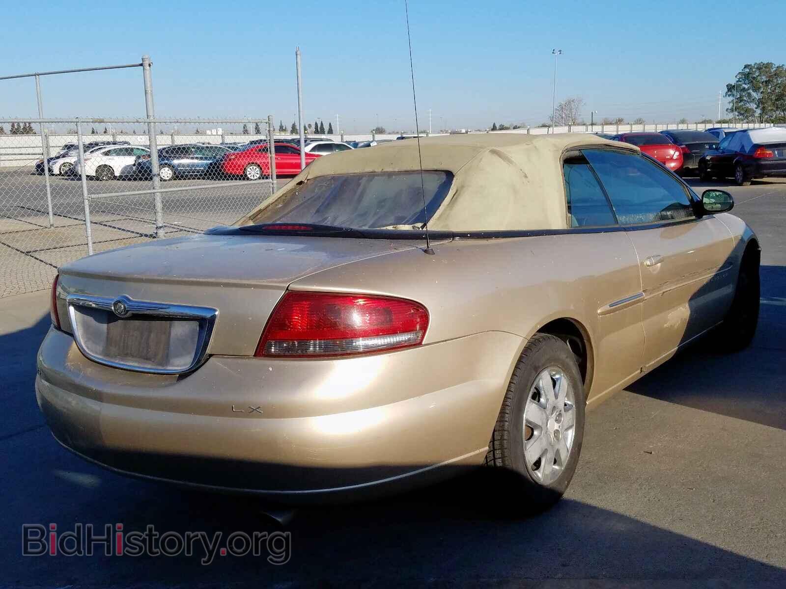 2001 CHRYSLER SEBRING - VIN: 1C3EL45U01N723887 - Фото 4