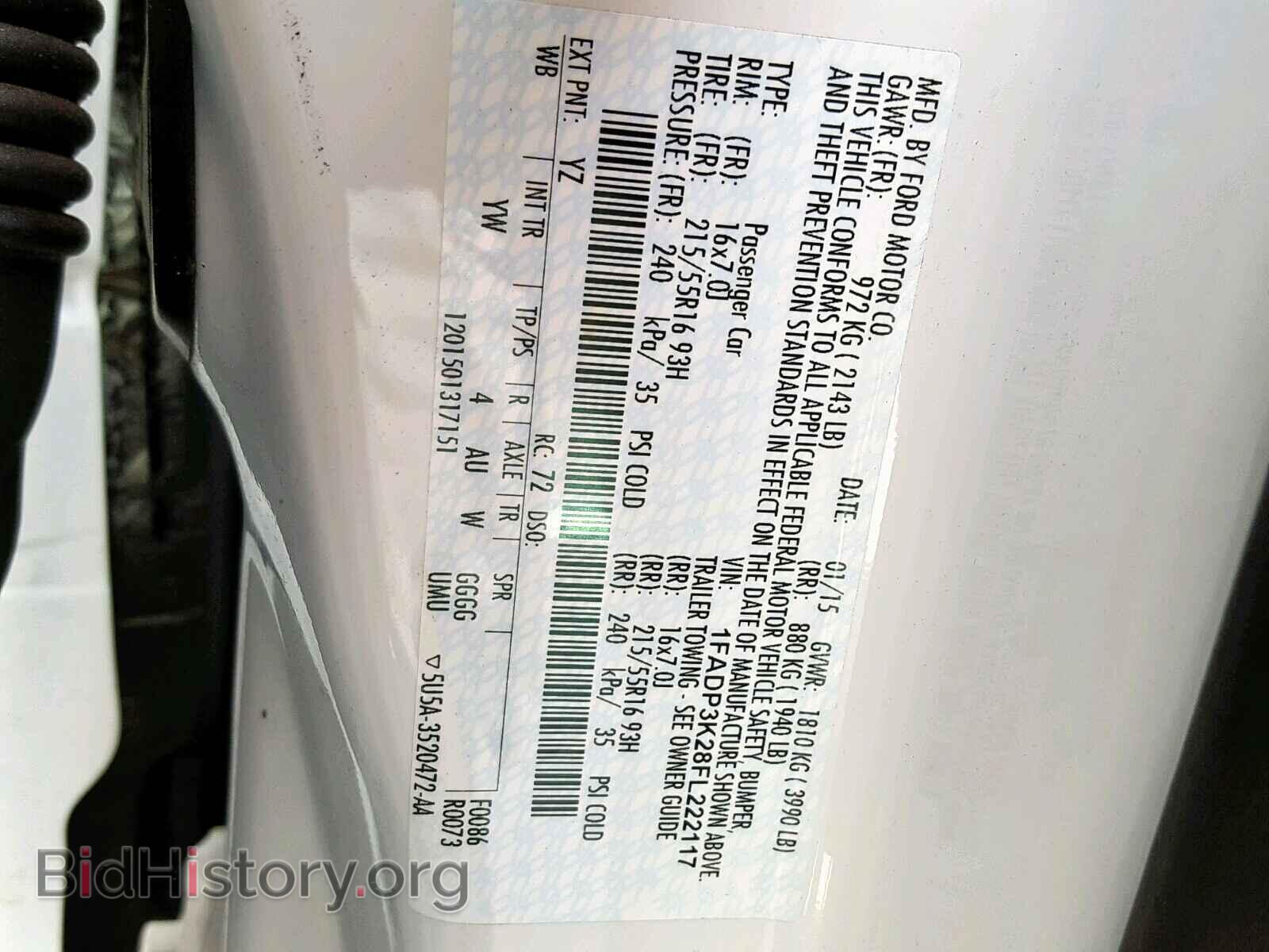 2015 FORD FOCUS SE - VIN: 1FADP3K28FL222117 - Фото 10