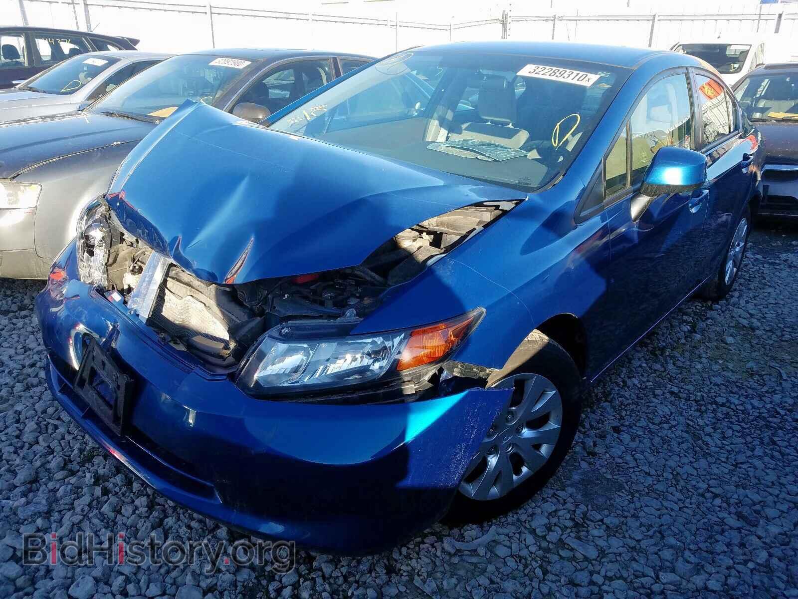 2012 HONDA CIVIC - VIN: 2HGFB2F4XCH019389 - Фото 2