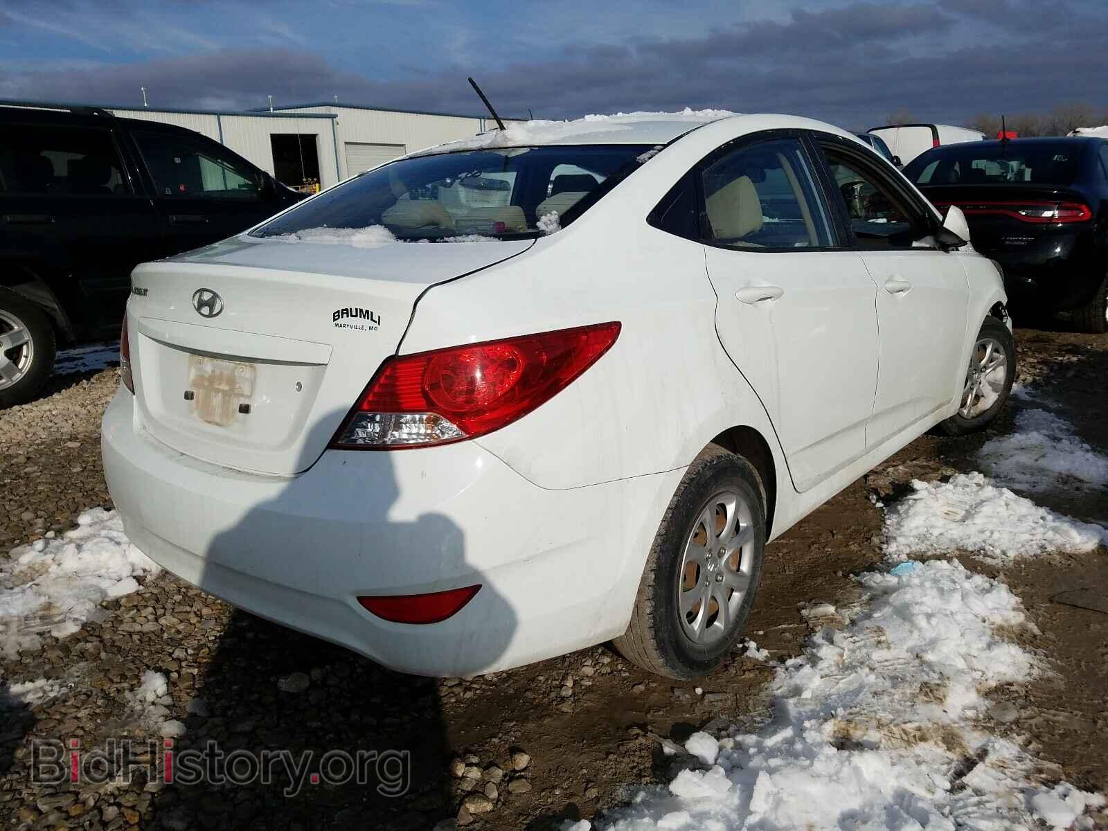 2013 HYUNDAI ACCENT - VIN: KMHCT4AE6DU491223 - Фото 4