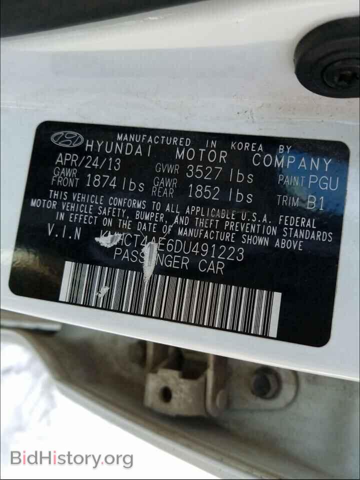2013 HYUNDAI ACCENT - VIN: KMHCT4AE6DU491223 - Фото 10