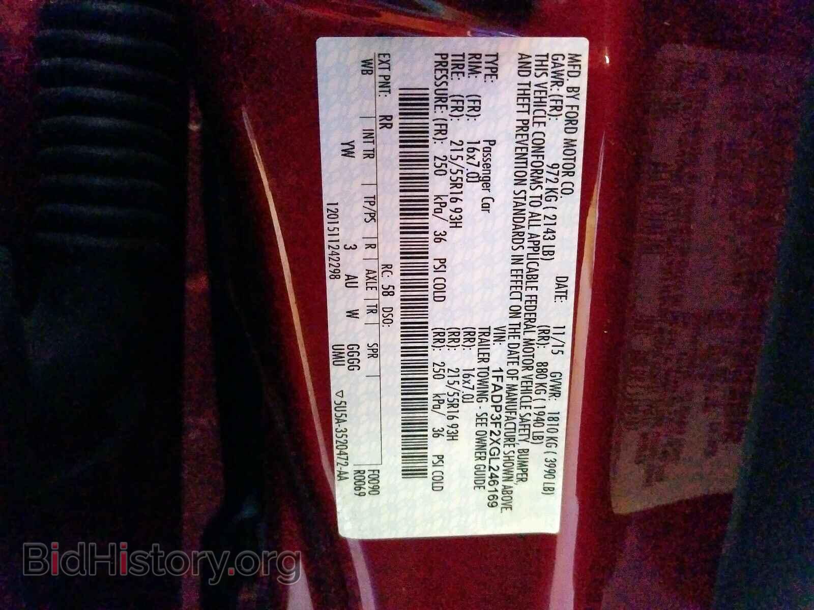 2016 FORD FOCUS - VIN: 1FADP3F2XGL246169 - Photo 10