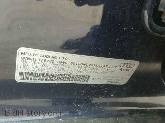 2006 AUDI A6 - VIN: WAUDG74F86N028559 - Фото 10