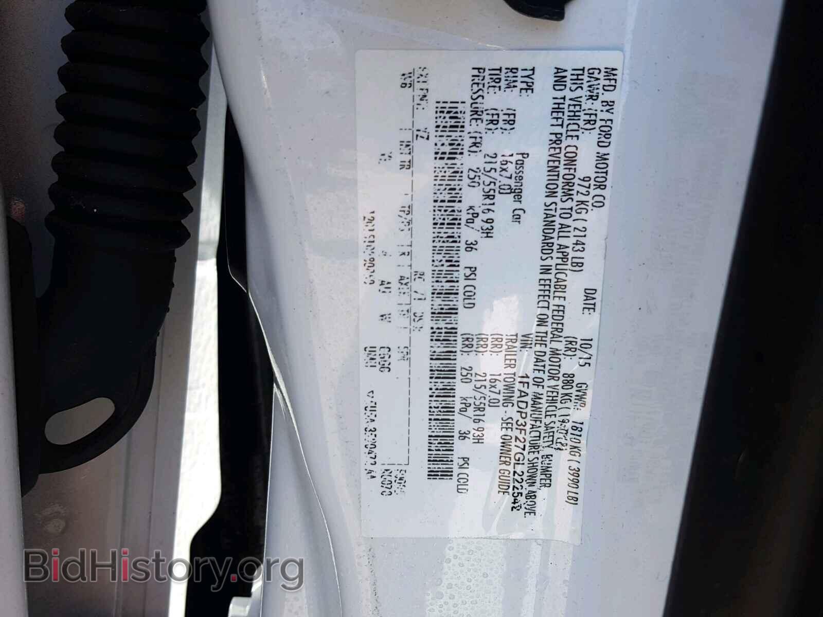 2016 FORD FOCUS - VIN: 1FADP3F27GL222542 - Photo 10