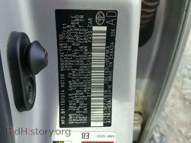 2011 TOYOTA COROLLA - VIN: 2T1BU4EE5BC557942 - Фото 10