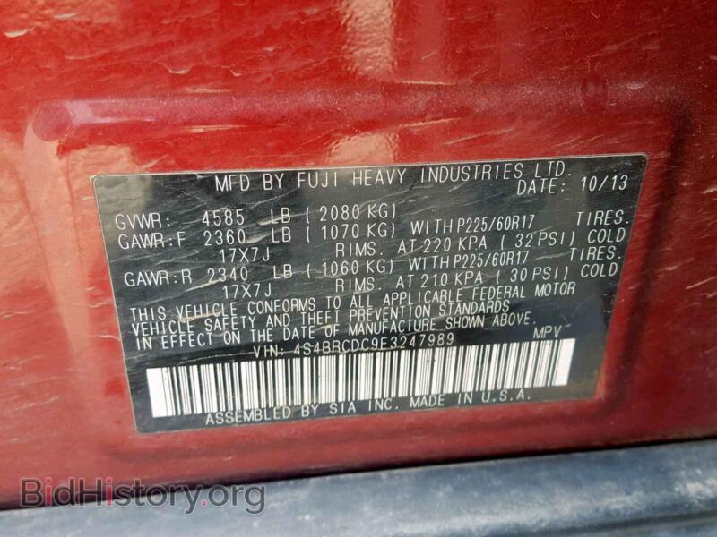 2014 Subaru OUTBACK 2. (VIN 4S4BRCDC9E3247989) — фото 10 из 10