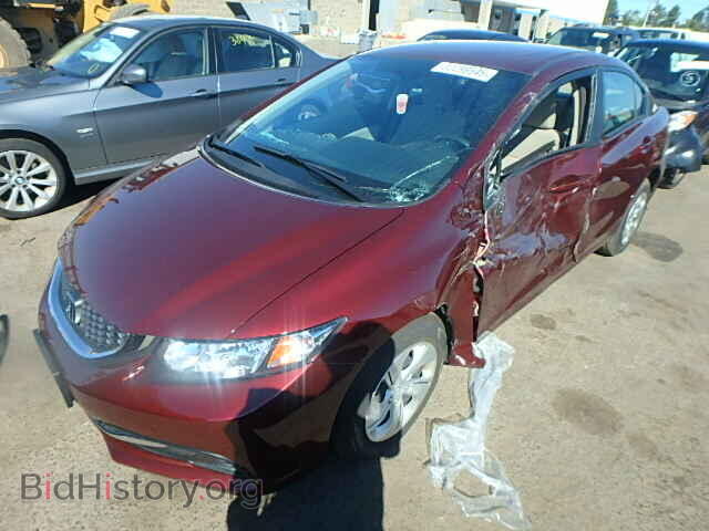 2013 HONDA CIVIC - VIN: 2HGFB2F57DH593281 - Фото 2