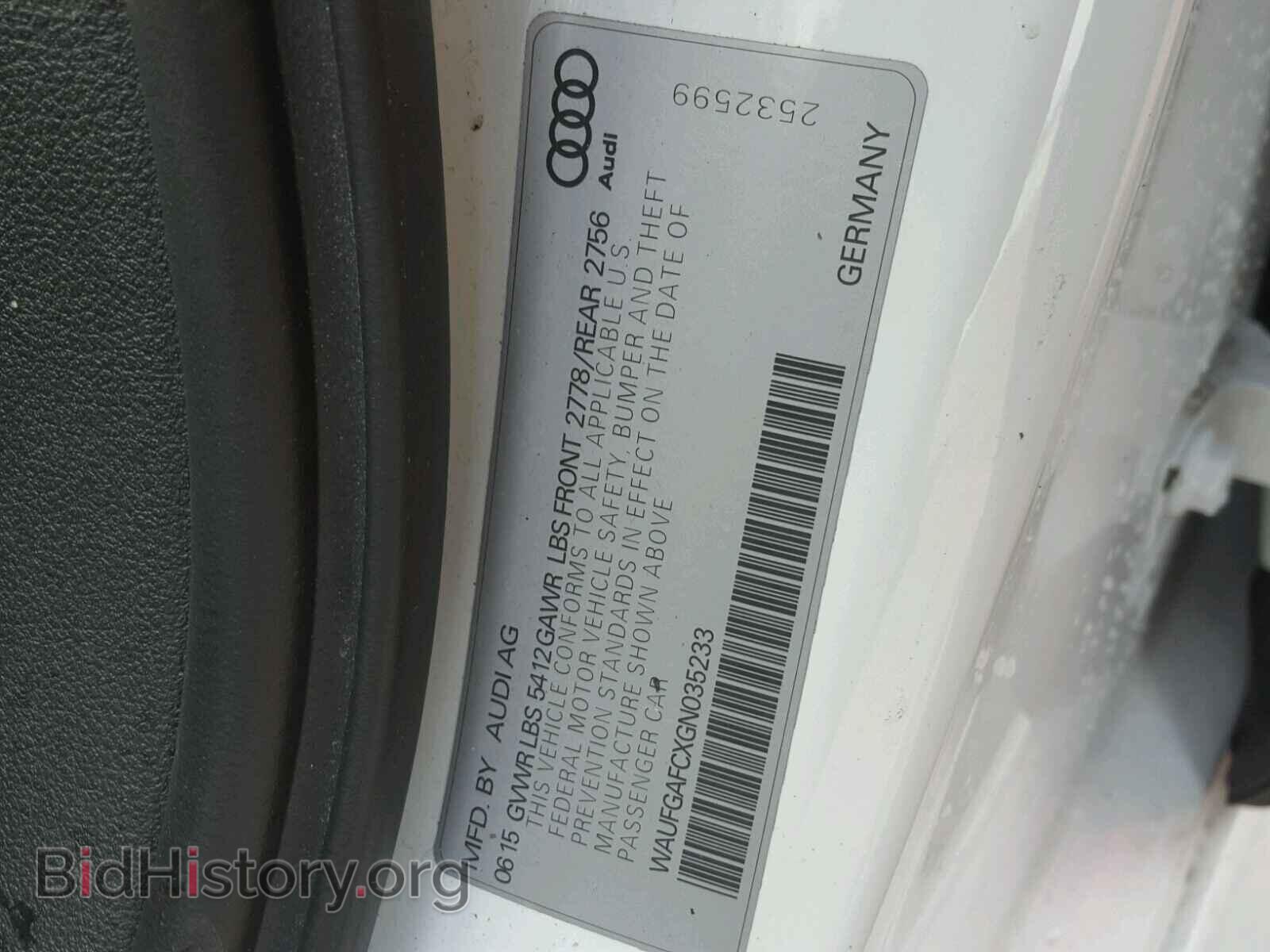 2016 AUDI A6 - VIN: WAUFGAFCXGN035233 - Photo 10
