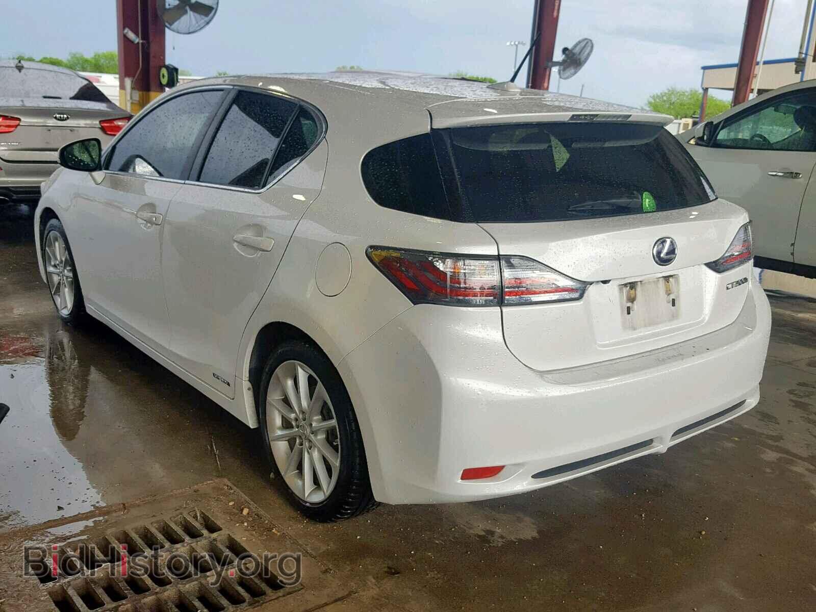 2012 LEXUS CT 200 - VIN: JTHKD5BHXC2110266 - Фото 3