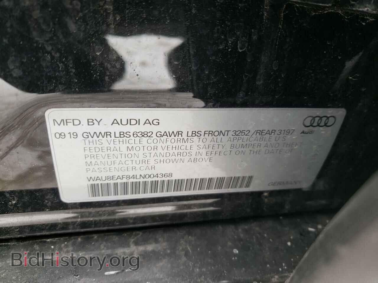 2020 AUDI A8 - VIN: WAU8EAF84LN004368 - Photo 10