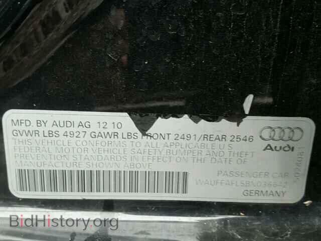 2011 AUDI A4 - VIN: WAUFFAFL5BN036642 - Photo 10