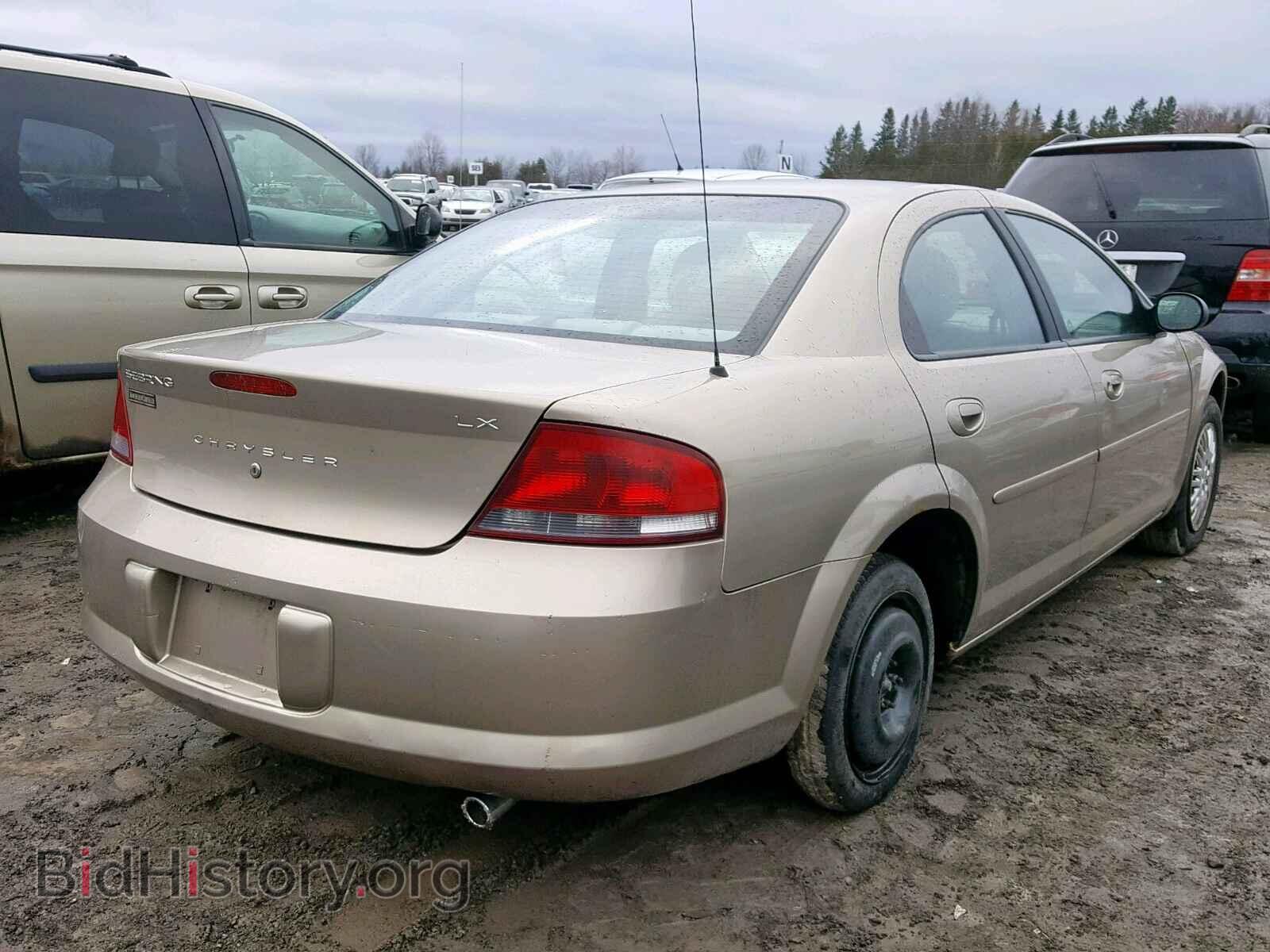 2002 CHRYSLER SEBRING - VIN: 1C3EL46R82N335432 - Фото 4