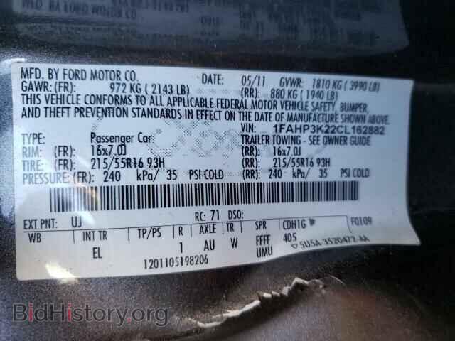 2012 FORD FOCUS - VIN: 1FAHP3K22CL162882 - Фото 10