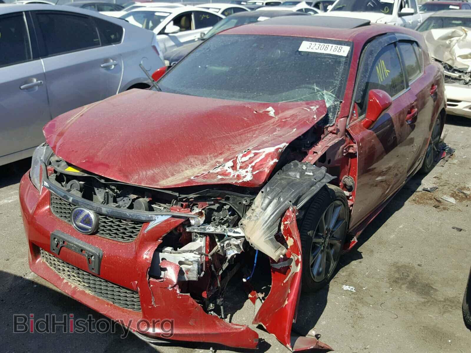 2012 LEXUS CT 200 - VIN: JTHKD5BH1C2076007 - Фото 2
