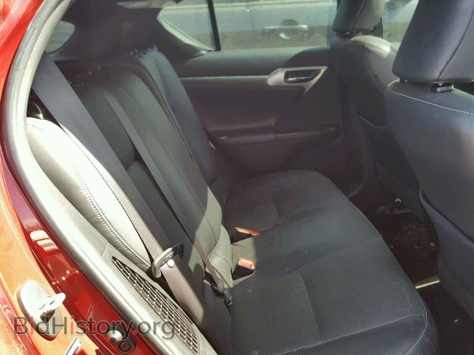 2012 LEXUS CT 200 - VIN: JTHKD5BH1C2076007 - Фото 6