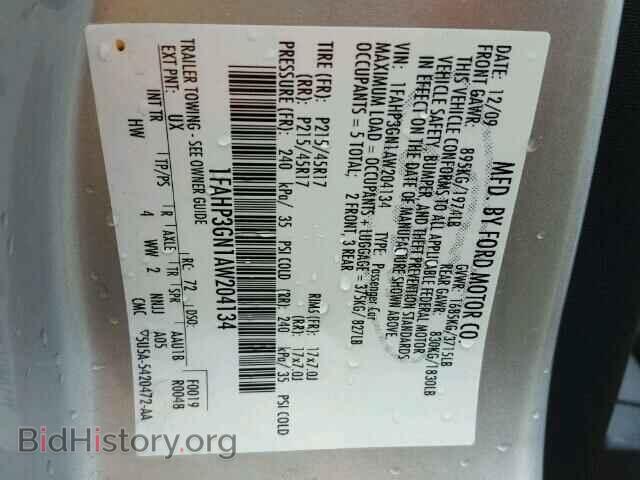 2010 FORD FOCUS - VIN: 1FAHP3GN1AW204134 - Фото 10