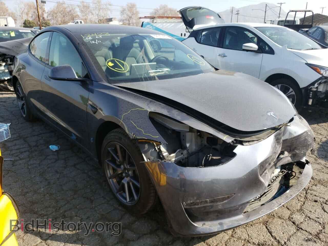 Photo 5YJ3E1EA4MF100485 - TESLA MODEL 3 2021