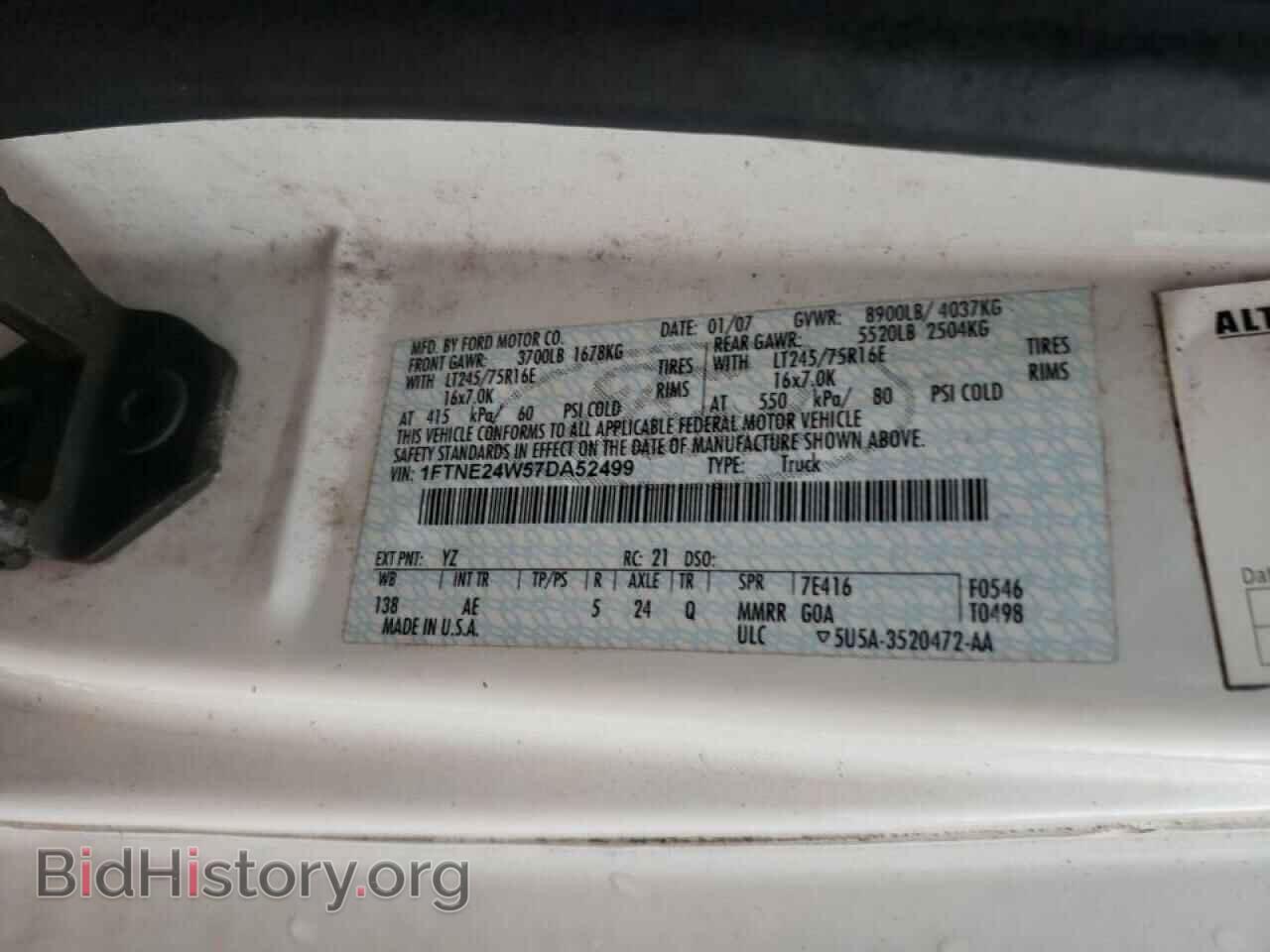 2007 FORD ECONOLINE - VIN: 1FTNE24W57DA52499 - Photo 10