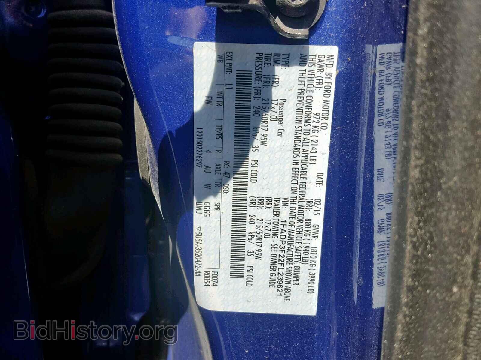 2015 FORD FOCUS SE - VIN: 1FADP3F22FL239621 - Фото 10