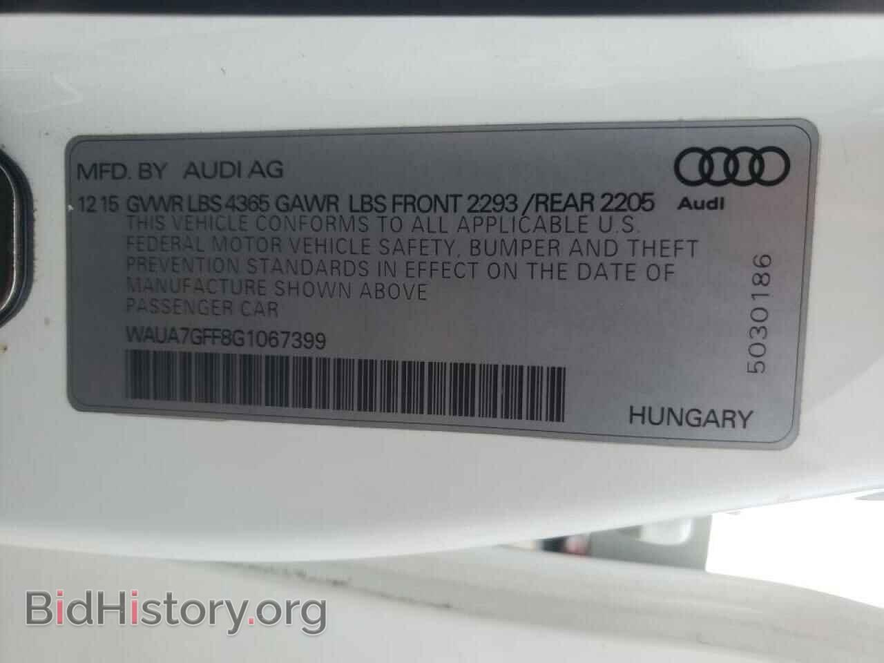 2016 AUDI A3 - VIN: WAUA7GFF8G1067399 - Фото 10