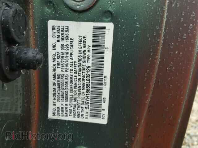 2005 HONDA ELEMENT - VIN: 5J6YH18655L002126 - Фото 10