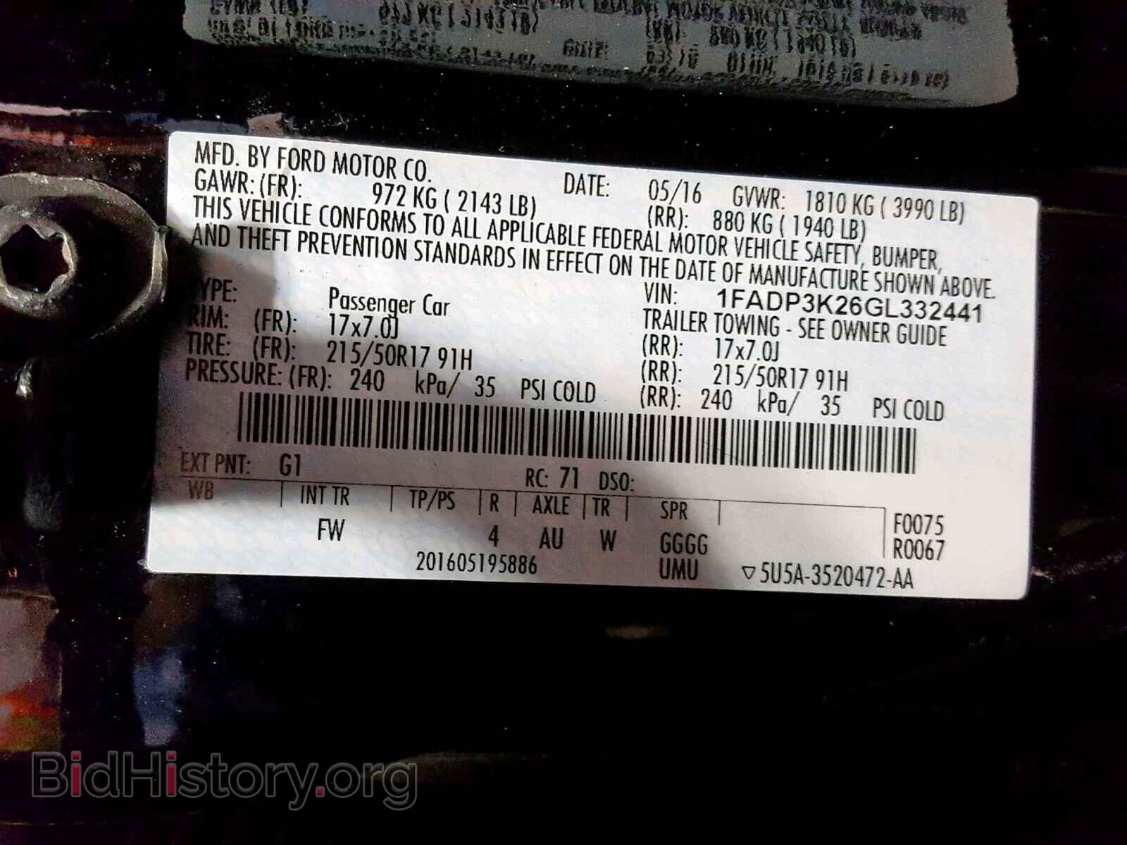 2016 FORD FOCUS SE - VIN: 1FADP3K26GL332441 - Фото 10