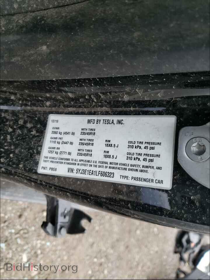 2020 TESLA MODEL 3 - VIN: 5YJ3E1EA1LF606323 - Photo 10
