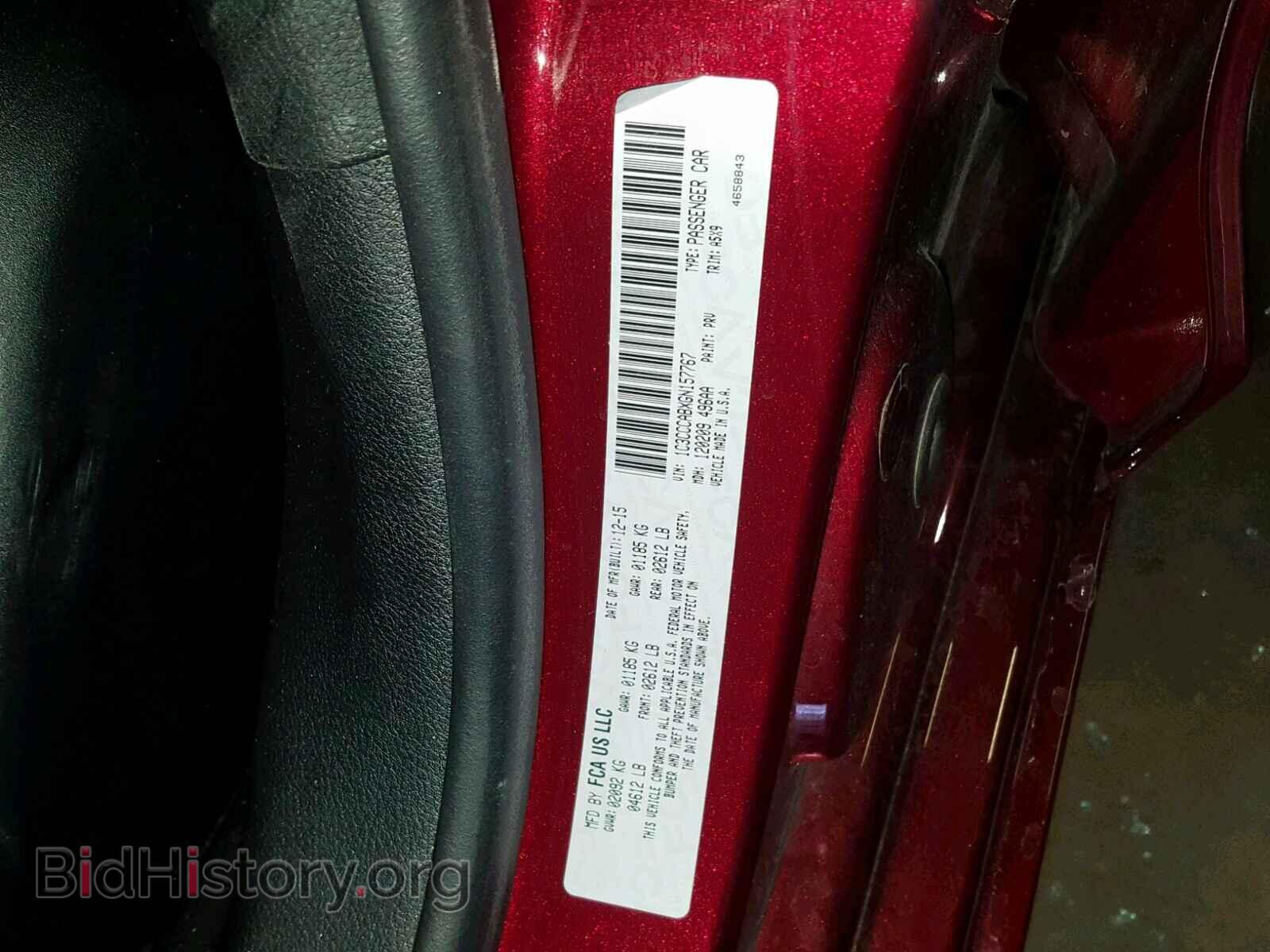 2016 CHRYSLER 200 - VIN: 1C3CCCABXGN157767 - Photo 10