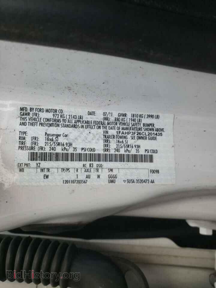 2012 FORD FOCUS - VIN: 1FAHP3F26CL201435 - Photo 10