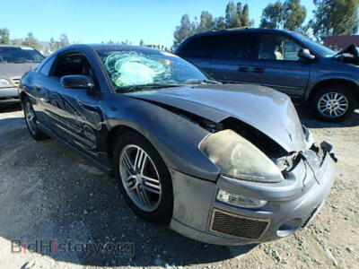 2003 Mitsubishi ECLIPSE Eclipse GT, charcoal — VIN 4A3AC74H43E020230, Copart