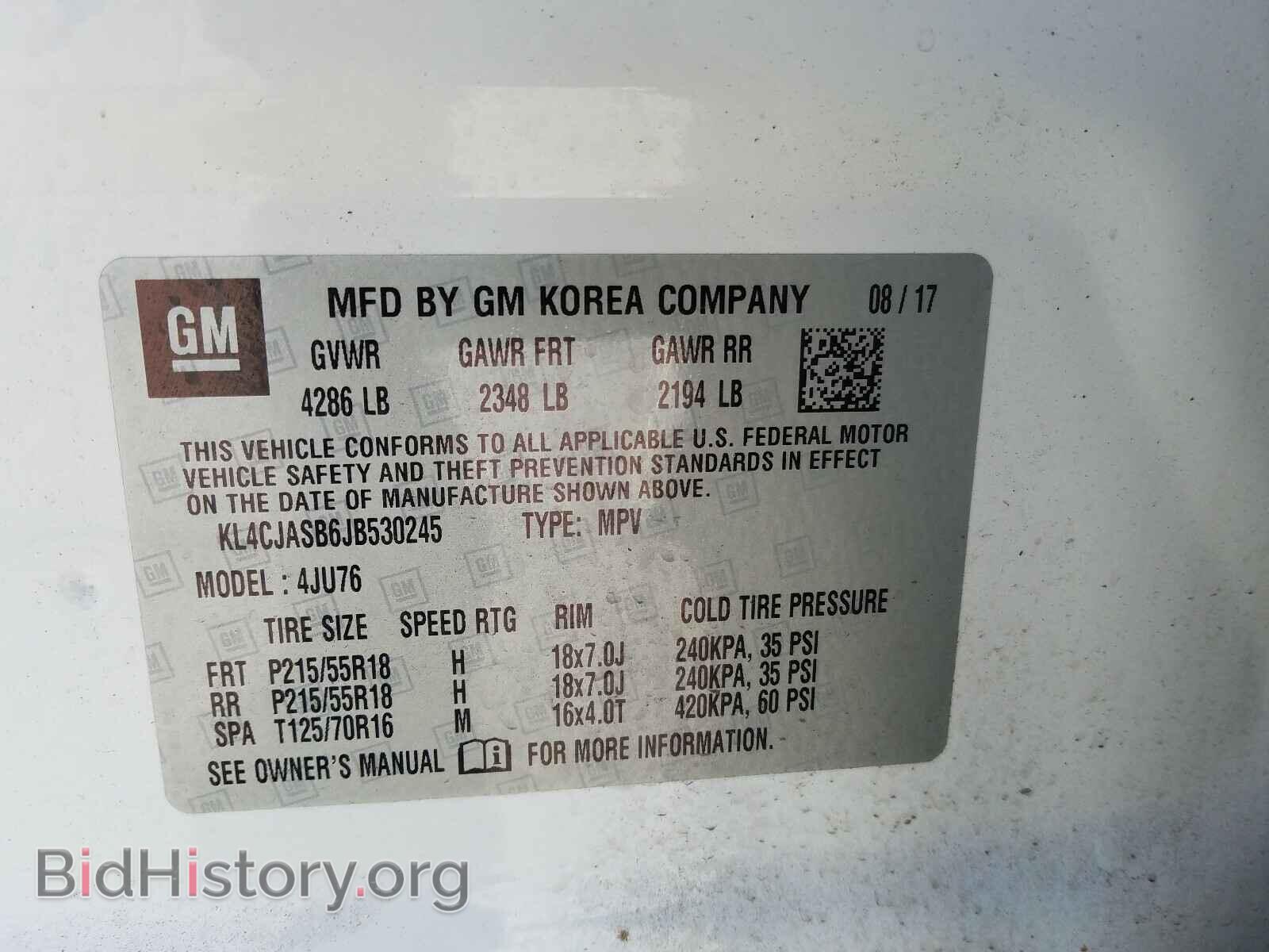 2018 BUICK ENCORE - VIN: KL4CJASB6JB530245 - Photo 10