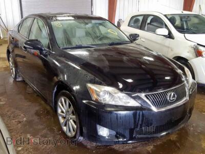 2010 Lexus IS IS 250, black — VIN JTHCF5C22A5038581, Copart