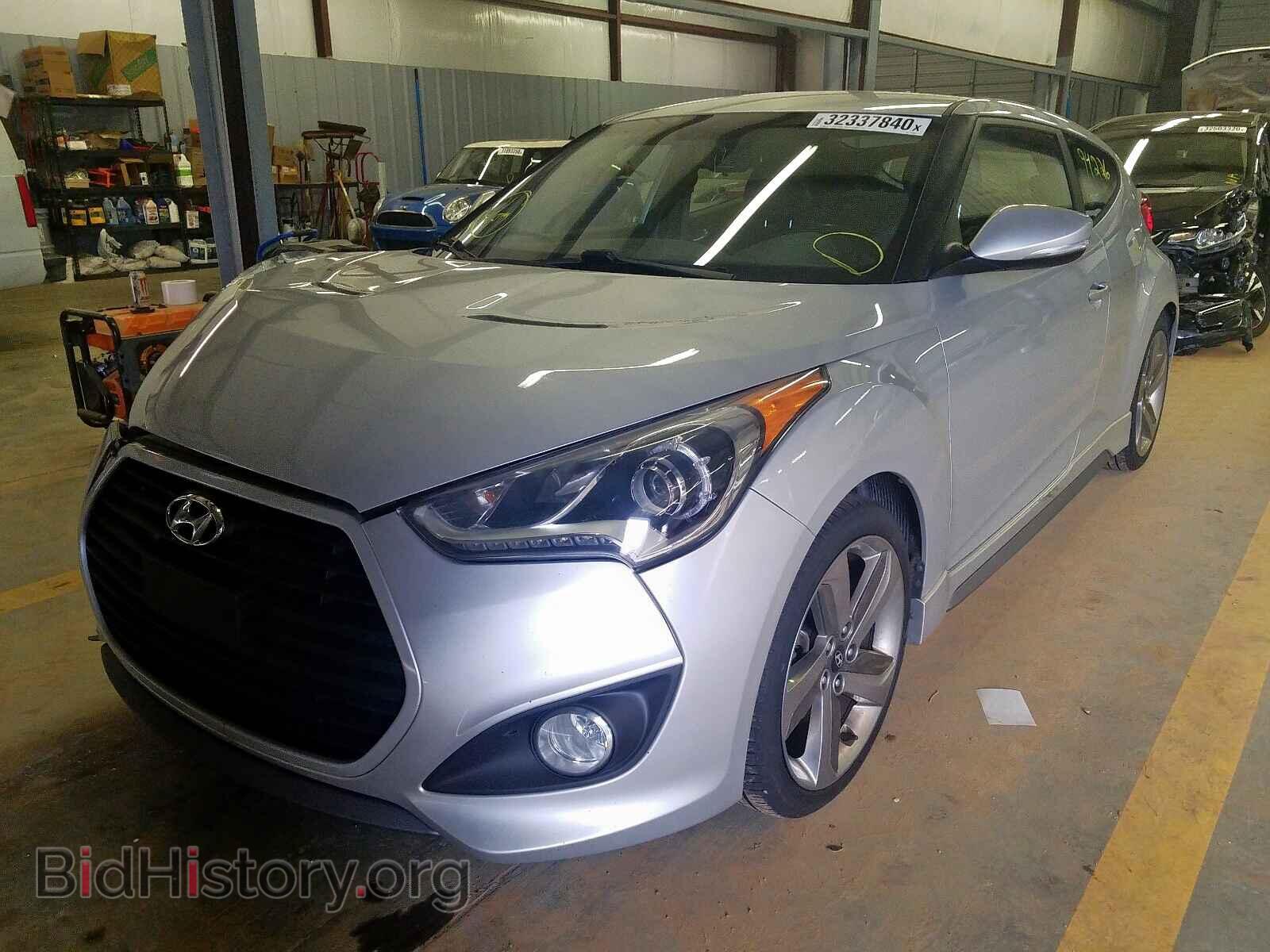 2014 HYUNDAI VELOSTER - VIN: KMHTC6AEXEU186403 - Фото 2