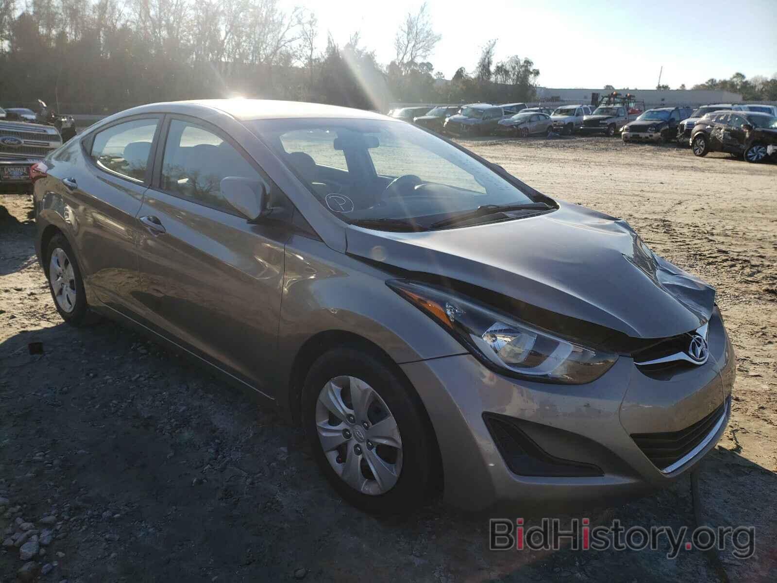 Photo 5NPDH4AE1GH716124 - HYUNDAI ELANTRA 2016