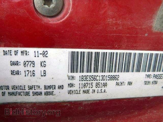 2003 DODGE NEON - VIN: 1B3ES56C13D158862 - Фото 10