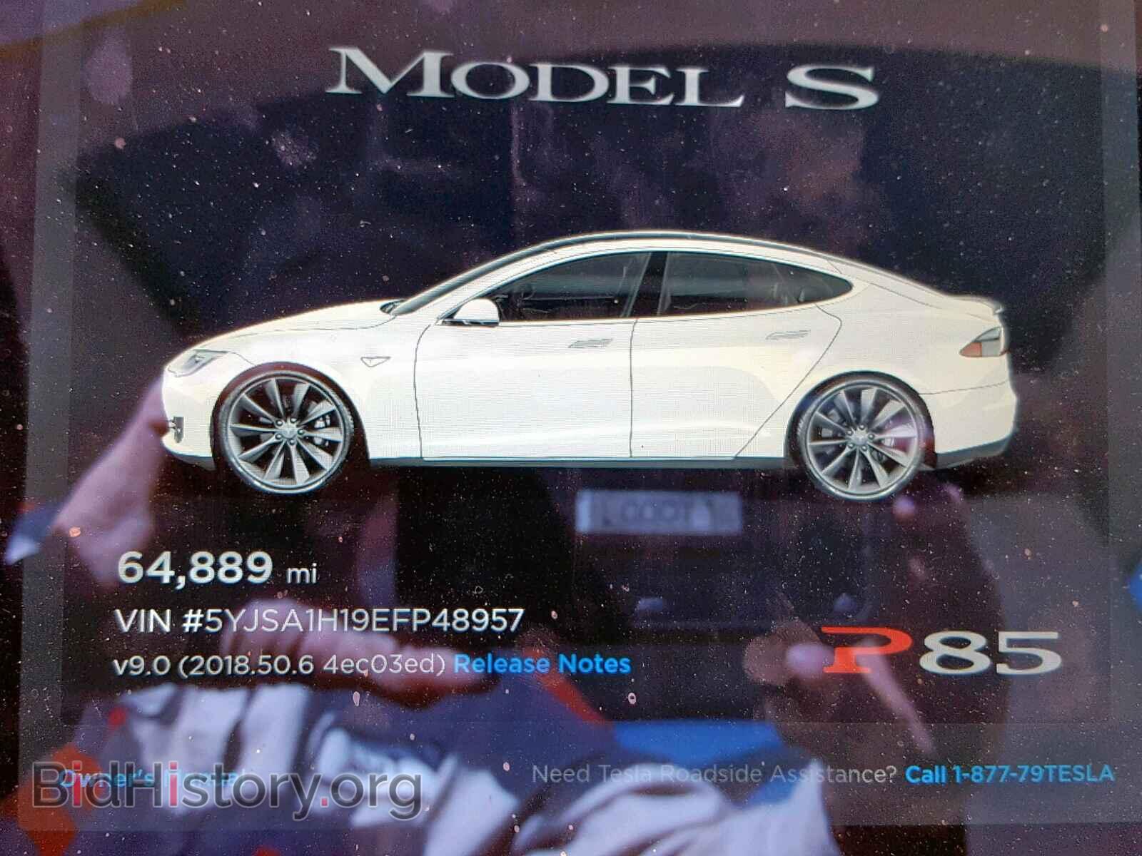 2014 TESLA MODEL S - VIN: 5YJSA1H19EFP48957 - Фото 8
